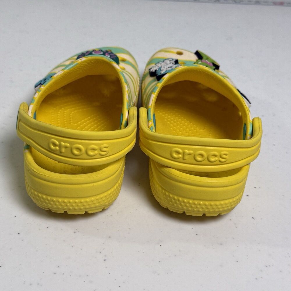 Crocs Shoes Yellow Size Child 9 Clog Sandals Unisex Kids Jibbitz Zebra Animal - Picture 2 of 8